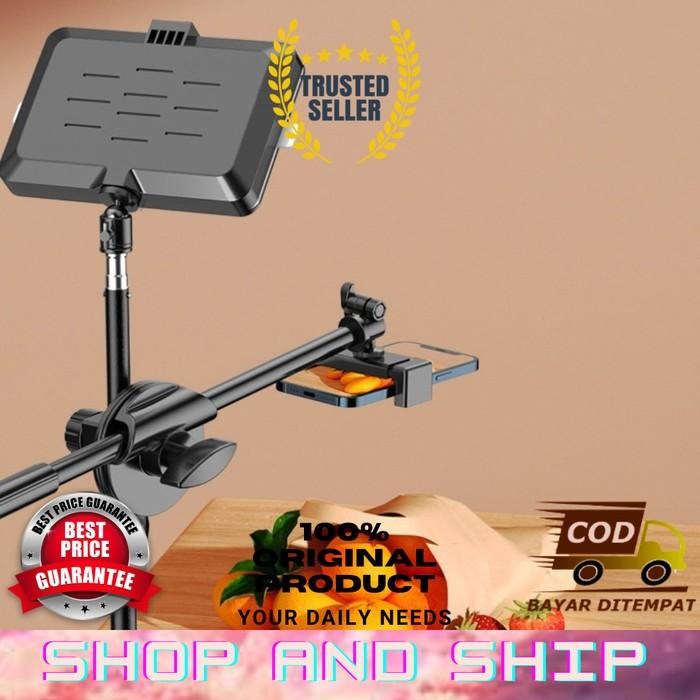 Stand Tripod Hp Smartphone Foto Produk Makanan Unboxing Original Sas