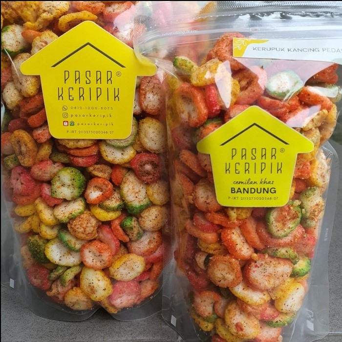 

Cemal Cemil Makyus Pasar Keripik Kerupuk Bawang Pedas Size Besar