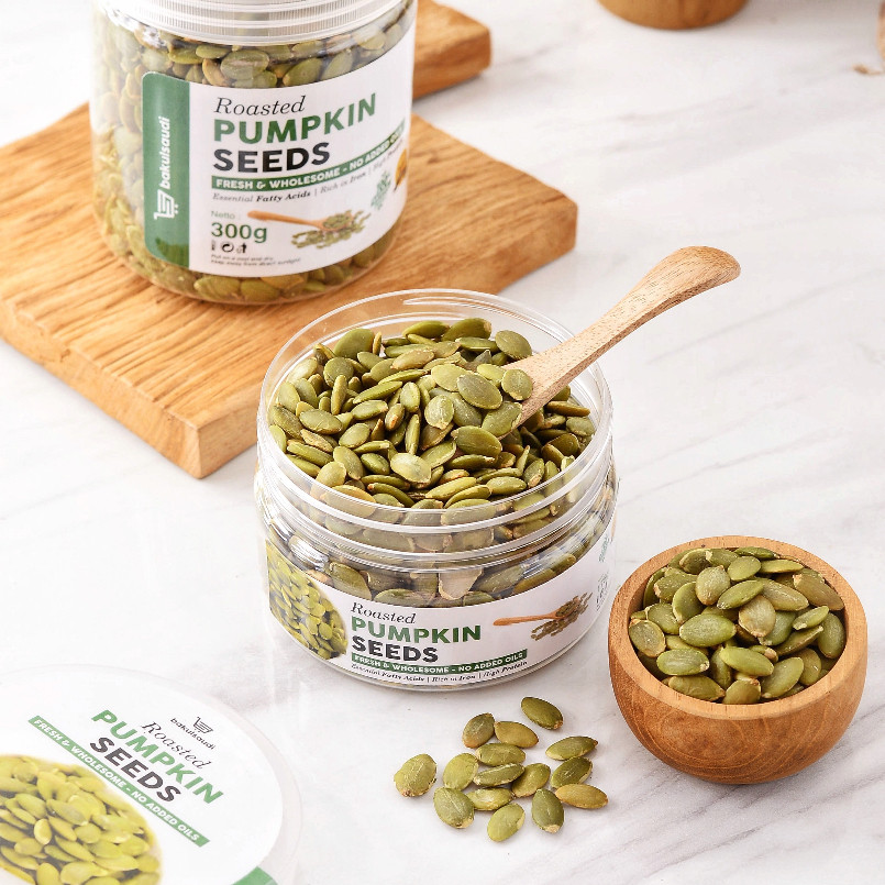

Cemal Cemil Makyus Organic Roasted Pumpkin Seed Seeds Premium / Biji Labu Panggang Organik