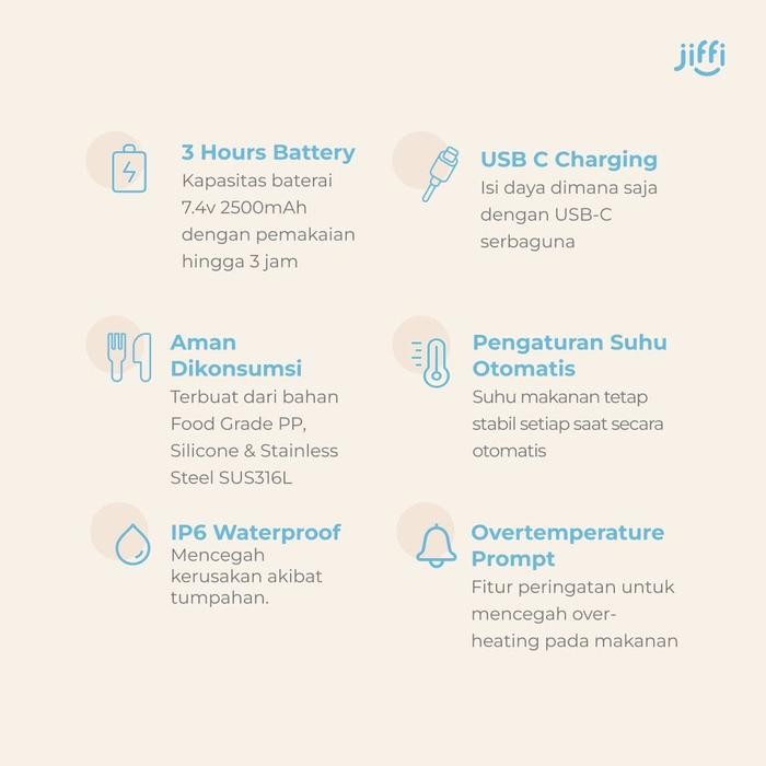 JIFFI FOOD WARMER (PEMANAS MAKANAN BAYI) WARMER MPASI