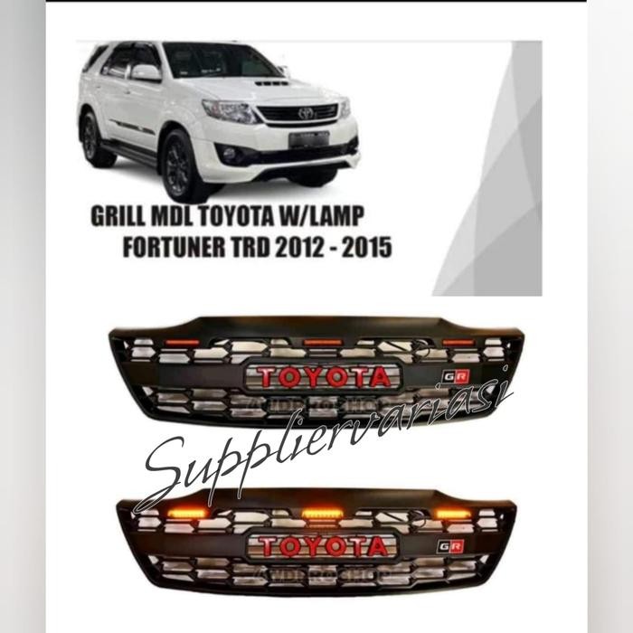 Grill Gril Front Grill Grill Depan Grand Fortuner 2012 2013 2014 2015 Fortuner VNT + LED Raptor