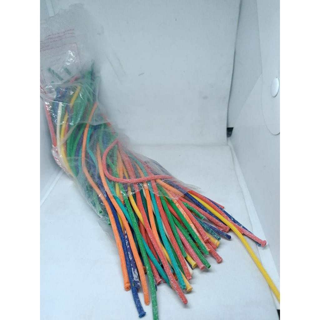 BALON KARET PENTIL PANJANG KARET WARNA WARNI 1 PAK ISI 100 PCS