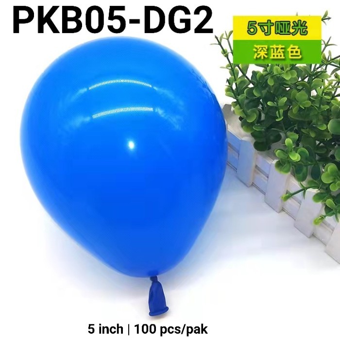Tukuparty Pkb05-Dg2 Balon Latex 5 Inch 1 Pak 100 Doff Tebal Biru Thomas