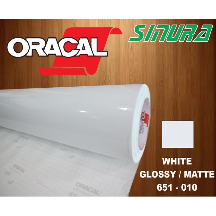Sticker Oracal 651-010 WHITE / PUTIH (GLOSSY/MATTE)