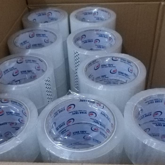 

Lakban Bening (6Pcs) Lengket Star Tape Kualitas Terbaik Murah 90Y #Gratisongkir
