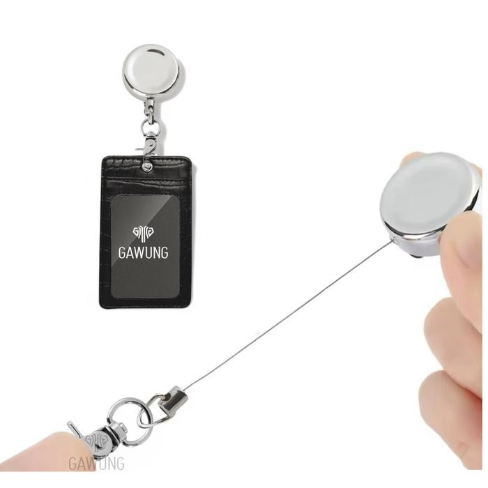 

Name Tag Id Card Holder Tarik Hood Simple Hitam Chtood #Gratisongkir