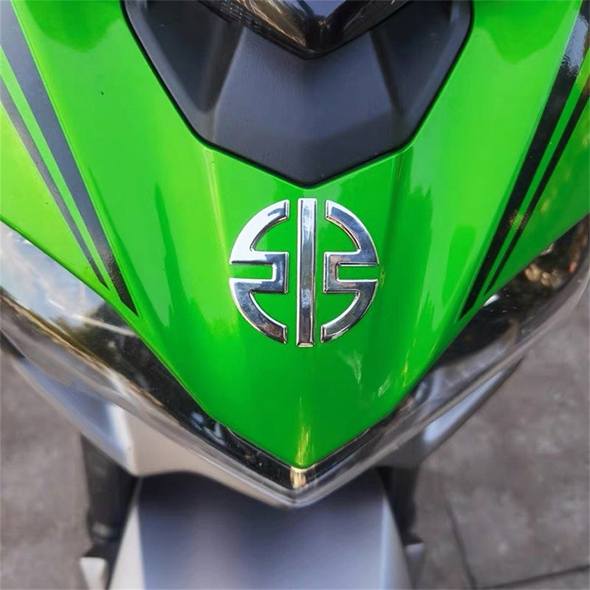 Purvisco - Emblem H2 Kawasaki 3D Badge Emblem Sticker H2 Motorcycle Decoration Decal For Kawasaki