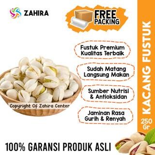 

KACANG FUSTUK 250GR Pistachio Premium Salted Rasa Gurih Renyah Oleh Oleh Haji Umroh Kaya Gizi MPASI