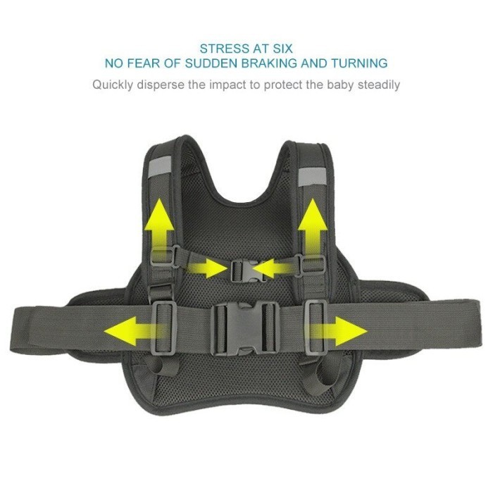 Rj783 U-Tech Sabuk Kursi Keamanan Sepeda Motor Anak, Tali Tempat Dud