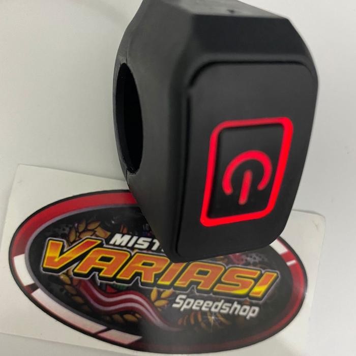 Saklar On Off Di Stang Motor Lampu Led / Power Button On Off Led Saklar Klem Stang Motor Nmax Pcx
