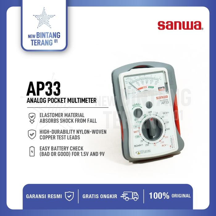 Asli.. Analog Multitesters Sanwa Ap33