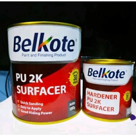 [TERMURAH  PROMO] BELKOTE EPOXY PU 2K FILLER SURFACER 1/4Kg + Hardener (280 Gr)