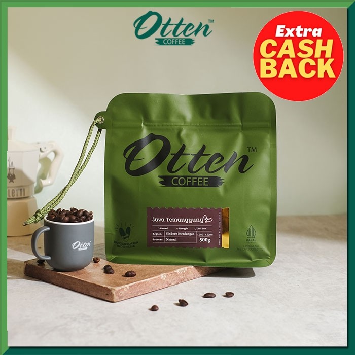 

Kopi Arabica Java Temanggung Natural Process 500g - Biji / Bubuk Kopi Otten Coffee
