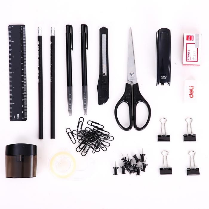 

CUCI GUDANG..!! DELI SET ALAT TULIS KANTOR ATK / STATIONARY SET PAKET HEMAT SUPER LENG