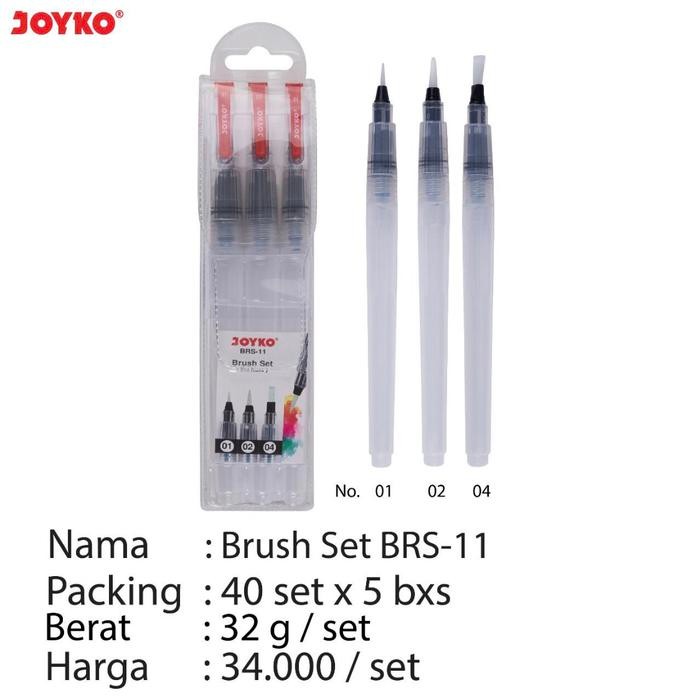 

TERBARU..!! WATER BRUSH JOYKO SET ISI 3 BRS 11