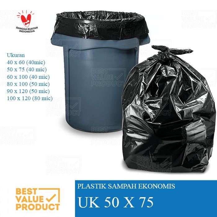 PRODUK TERBATAS Kantong plastik sampah 50 x 75 / trashbag / Kantong Sampah 50x75