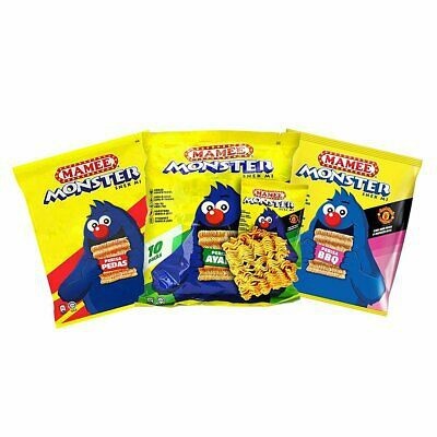 

[HALAL] Mamee Monster Noodle Snack Crunchy 200gr Mie Kremes Rasa BBQ / Mame Chicken Ayam Snek Mi