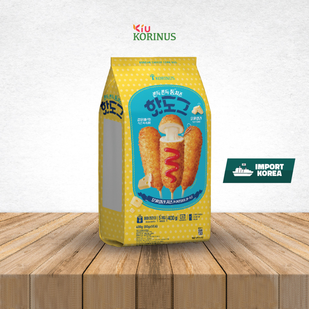 

K - 1 PACK (5pcs) Mozzarela Corn Dog /Roti isi Keju Mozarella 400gr