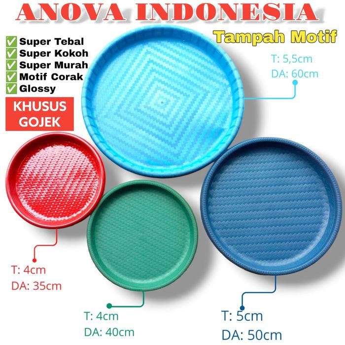 JTTOP" TAMPAH PLASTIK BULAT. JUMBO BESAR. 60 CM. NAMPAN.