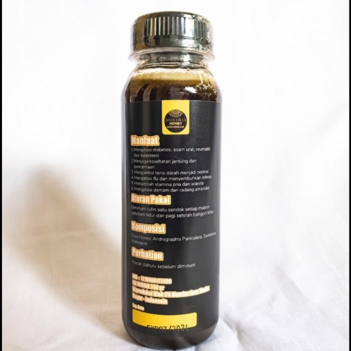 

Madu Hitam Pahit Herbal Javahills Java Hills Honey 330Gr