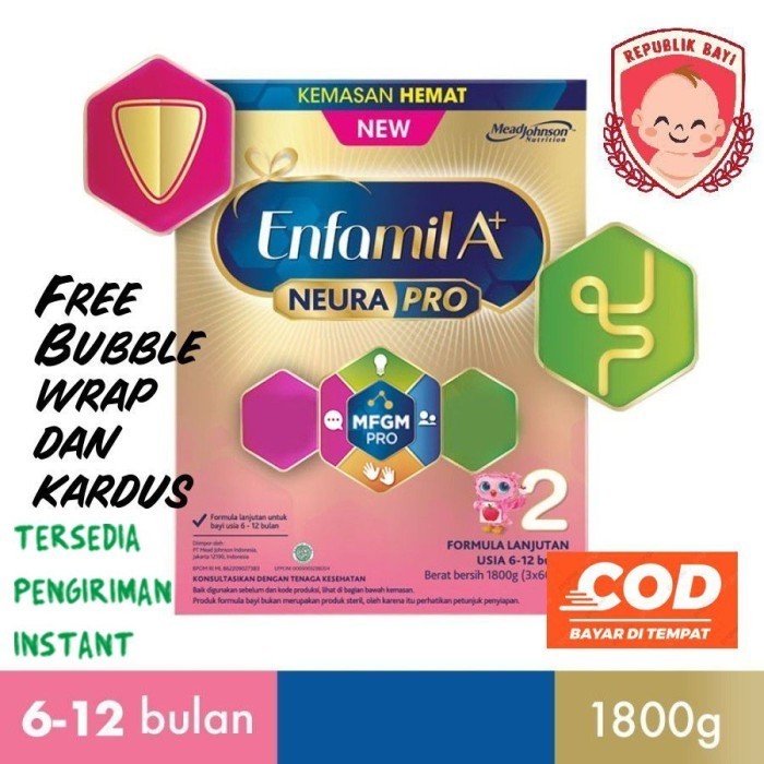 Enfamil 2 A+2 (6-12 Bulan) 1800 gram Susu Formula Bayi Murah
