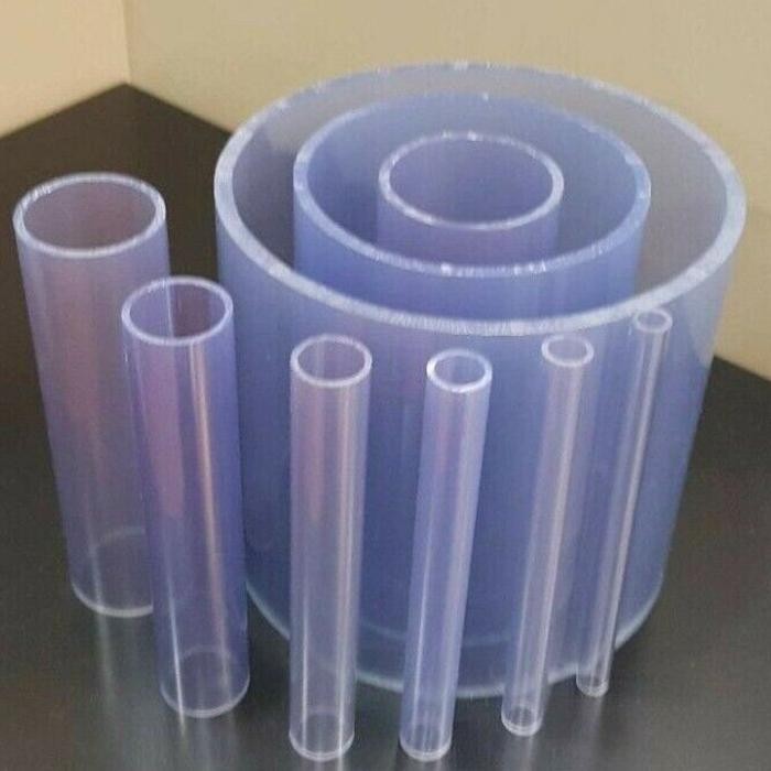 JTTOP" PIPA TRANSPARAN PVC 2 INCH 1METER SCH40 CLEAR PIPE PIPA BENING PVC