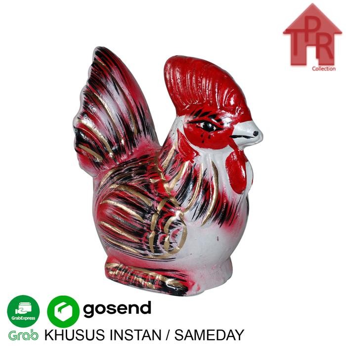 Celengan Tanah Liat Ayam Jago Size M