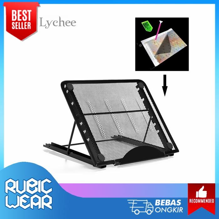 Portable Laptop Stand Adjustable Angle Stand Stand Laptop Hitam