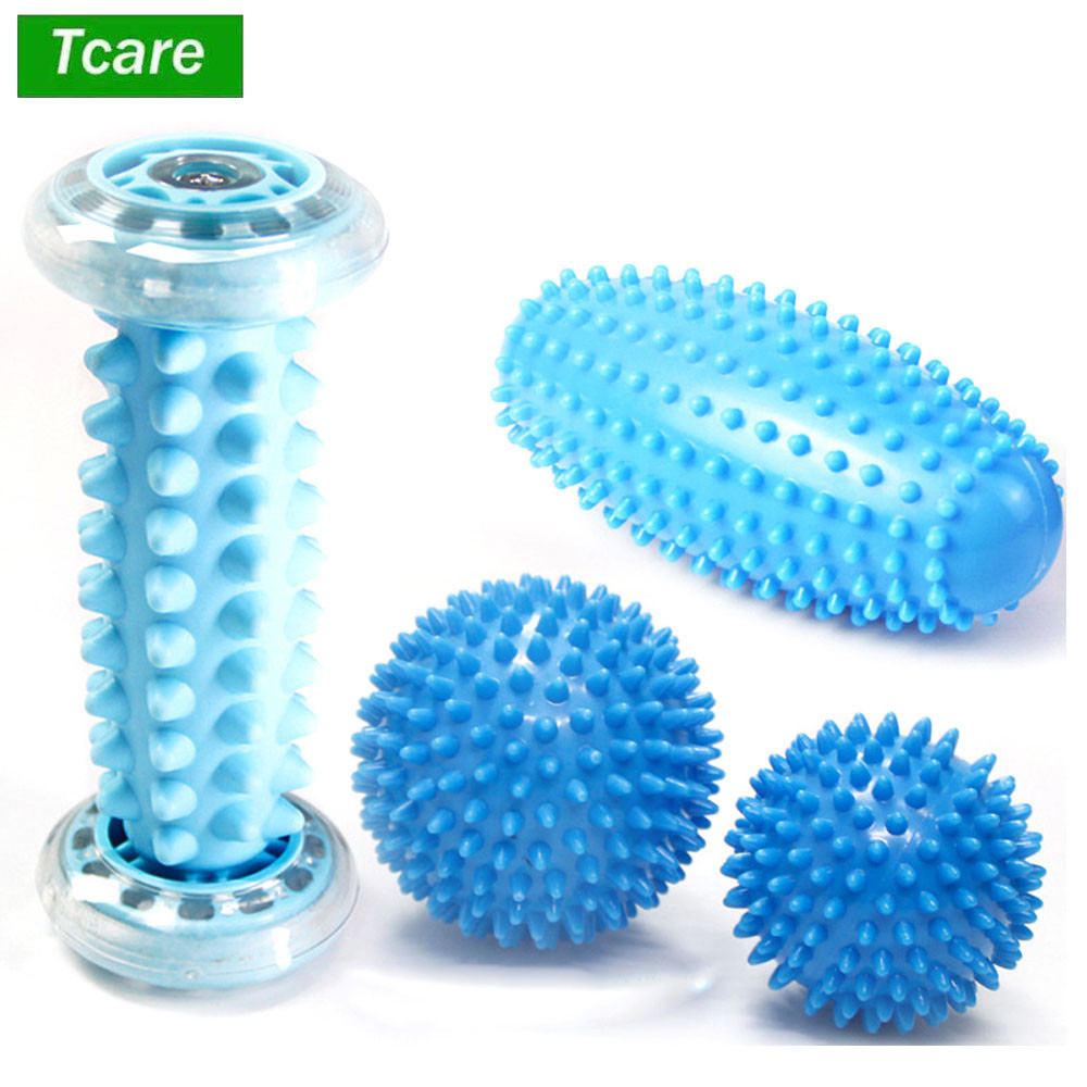 Massage Ball & Foot Roller, Spiky Ball, Lacrosse Ball Massage Roller, Relieve Plantar Fasciitis,