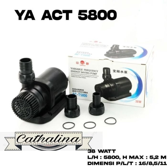 POMPA AQUARIUM YAMANO ACT 5800 ECO LOW WATT T5800 MESIN KOLAM AIR HIDROPONIK