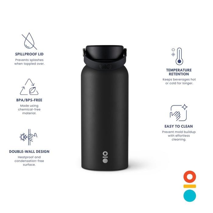 Instan,ChatAjA- Montigo Tumbler Ace Bottle Mega 32Oz - 950Ml Black