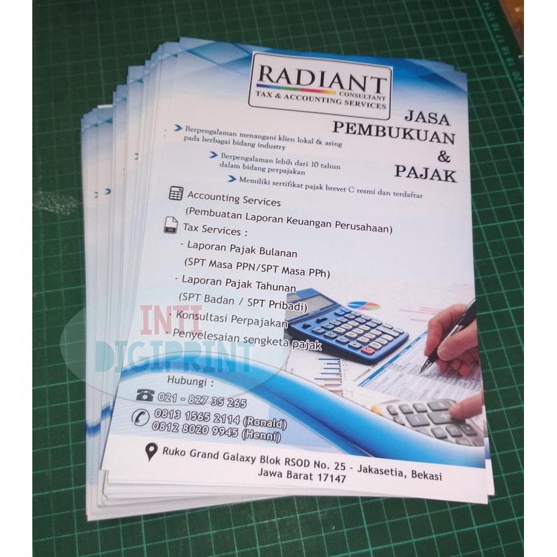 PROMO CETAK BROSUR / FLYER A5 1 SISI ART PAPER 120GR 1RIM