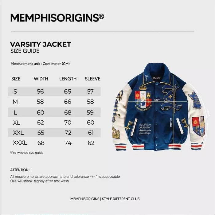 Memphisorigins - Jacket Varsity Louis 100% Original Memphis (Limited) Best Seller