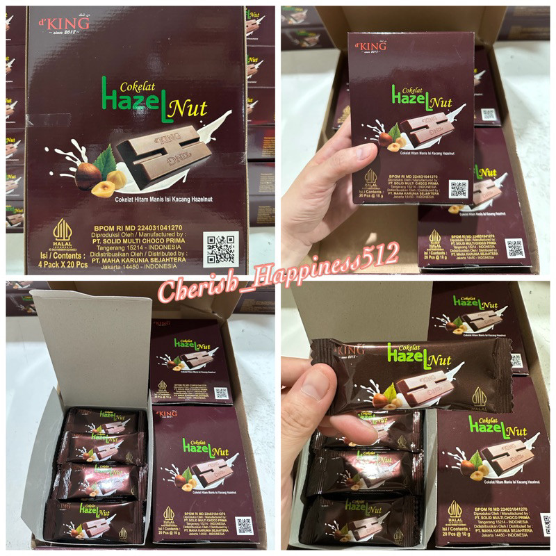 

1 Kotak isi 4 Pack dKing Bonibol BisCo, Cashew, Hazelnut, Kurma, Peanut & Infinity