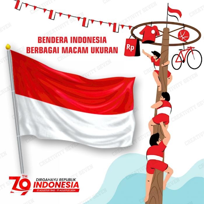 Gala Galore Bendera Indonesia - Bendera Ukuran Besar - Bendera Merah Putih - Aksesoris Indonesia