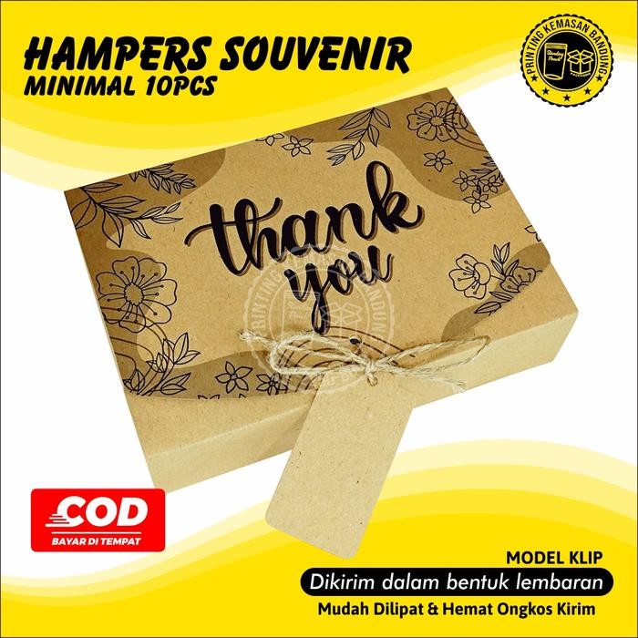 Gala Galore ( 10 Pcs )Box Dus Hampers Souvenir Baju Hijab Kain Suvenir Bridesmaid Rustic Floral