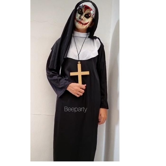 KOSTUM VALAK / KOSTUM HALLOWEEN THE NUN CLOTHES