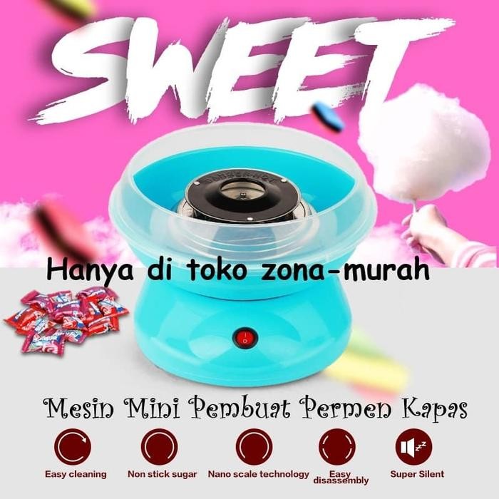 MESIN MINI PEMBUAT PERMEN KAPAS COTTON CANDY MACHINE