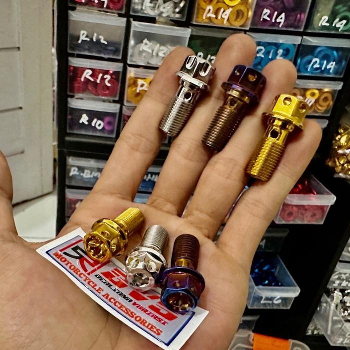 Sukkiystrore Baut Probolt Flower Kaliper Baut Selang Rem Baut Probolt Banjo Kaliper