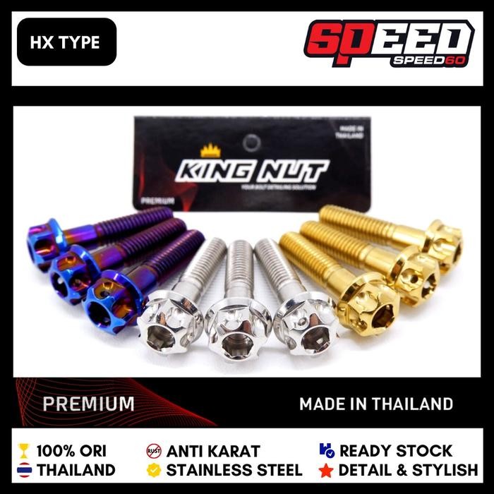 Sukkiystrore Baut Dudukan Handle Stang Satria Fu Probolt Stainless King Nut Thailand