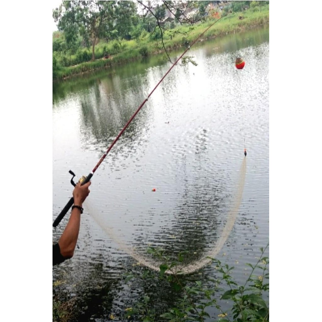 Pancing Jaring Kapten 1,5 Meter Bom Net Ikan Nila 5 Pcs #Gratisongkir