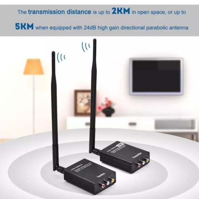 Tepat- AV Sender wireless audio video sender STL CCTV 2.4GHz 3 watt