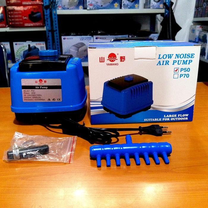 Yamano P50 Aerator Blower Udara Akuarium Kolam Ikan 20watt 8 Lubang