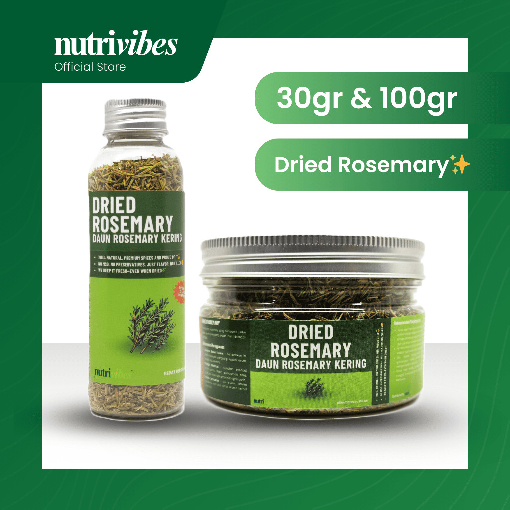 

Rosemary Kering / Dried Rosemary (Home Chef Edition 30gr & 100gr) - Nutrivibes