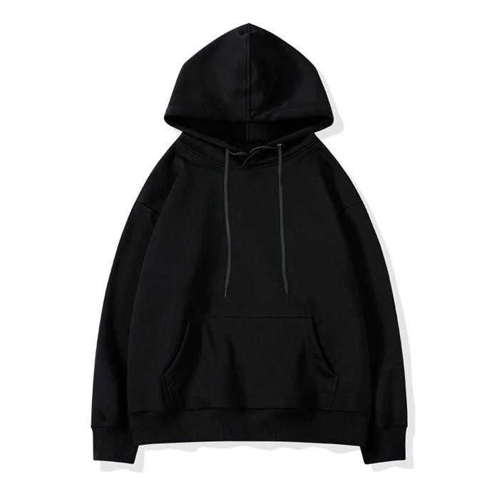 Cing- Little Fresco - Jaket Polos Jumper Anak Hoodie Sweater Hitam