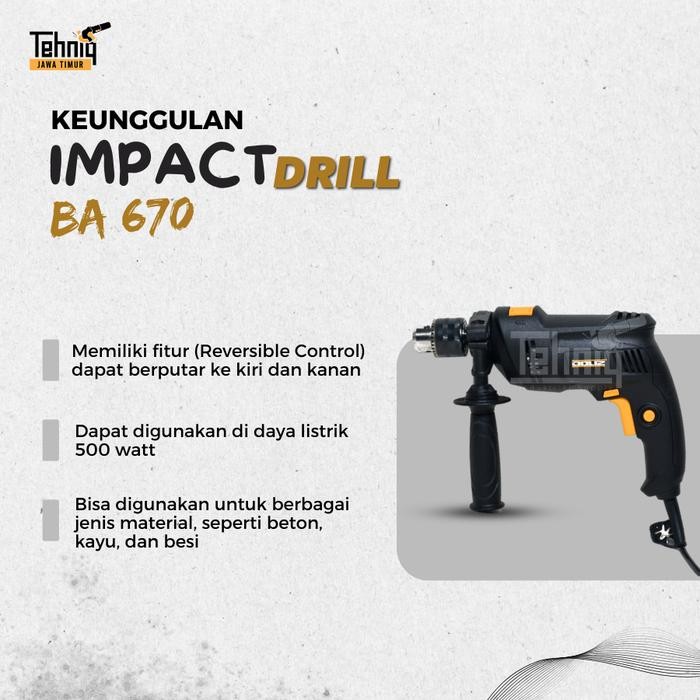 Bor Beton Bobok DOLIZ BA670 / Mesin Bor Listrik Doliz BA 670