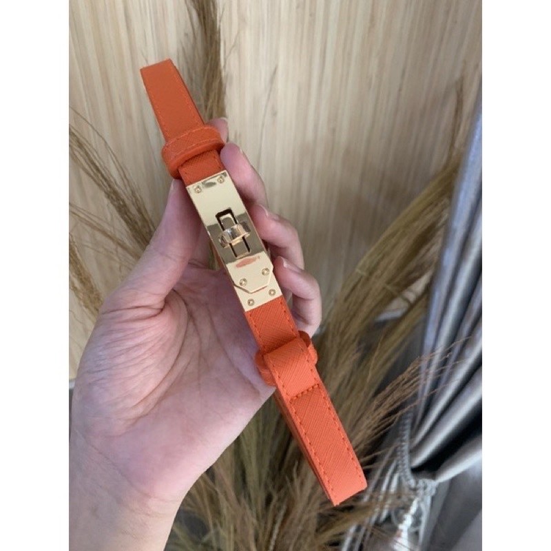 BELT BKK SEMI KULIT / BELT KELLY IKAT PINGGANG WANITA KULIT