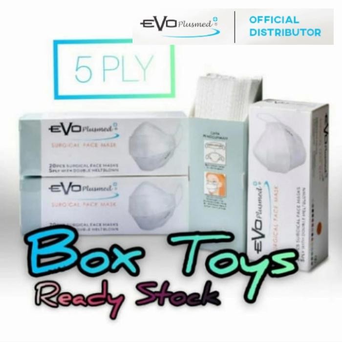 Masker EVO PLUSMED 5PLY Premium Surgical Original (20pcs)