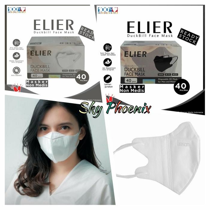 Boson Masker Duckbill Surgical 3ply isi 40 Pcs - Elier Duckbill masker