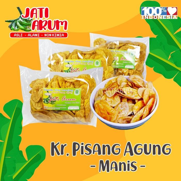 

Keripik Pisang Agung JATI ARUM (Manis/Asin)